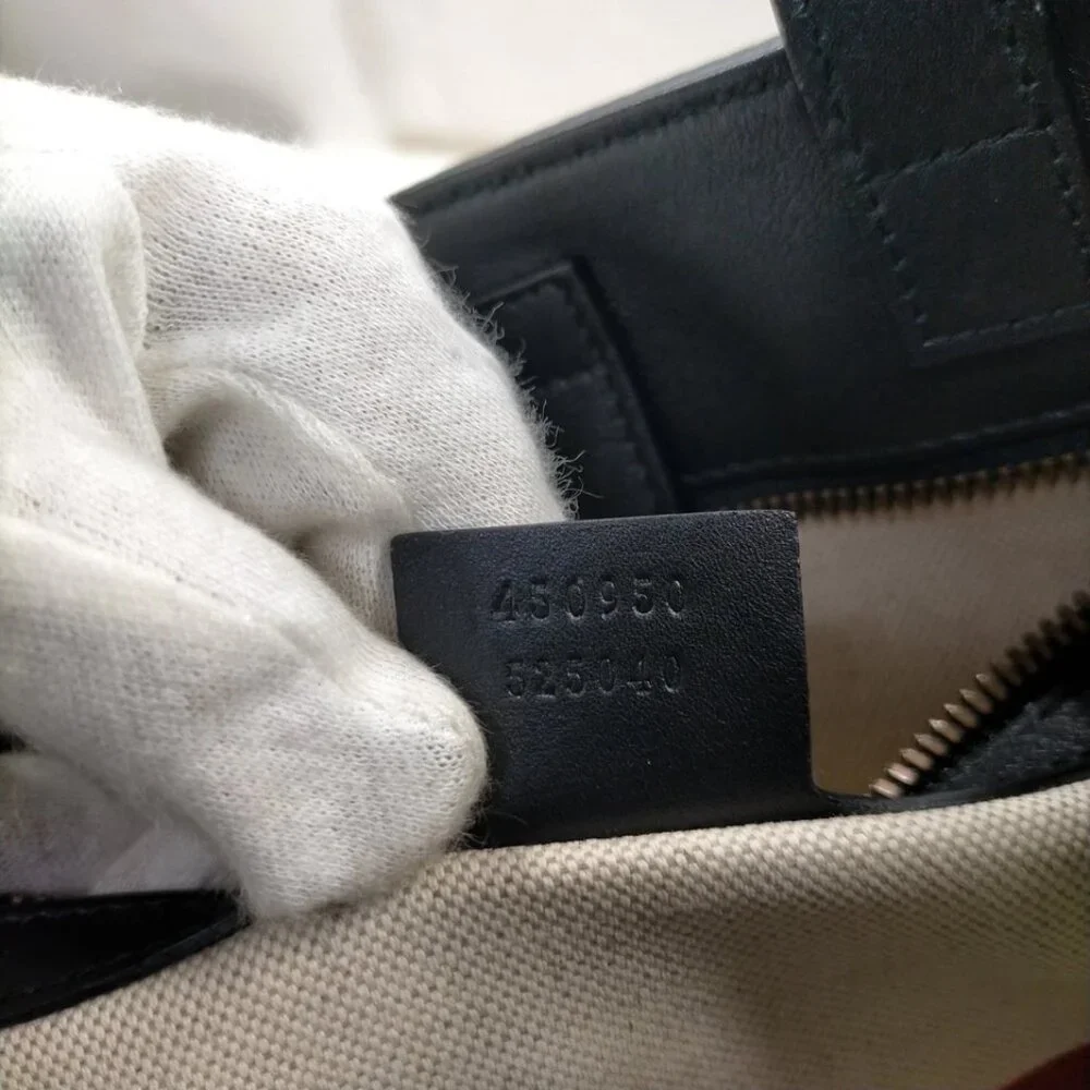 Gucci Hand Bag Brown PVC 749-052925 - Picture 12 of 13